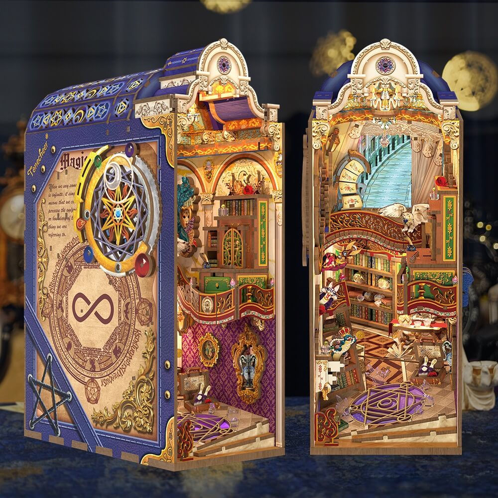 Magical Library DIY Book Nook 521pcs - Tonecheer