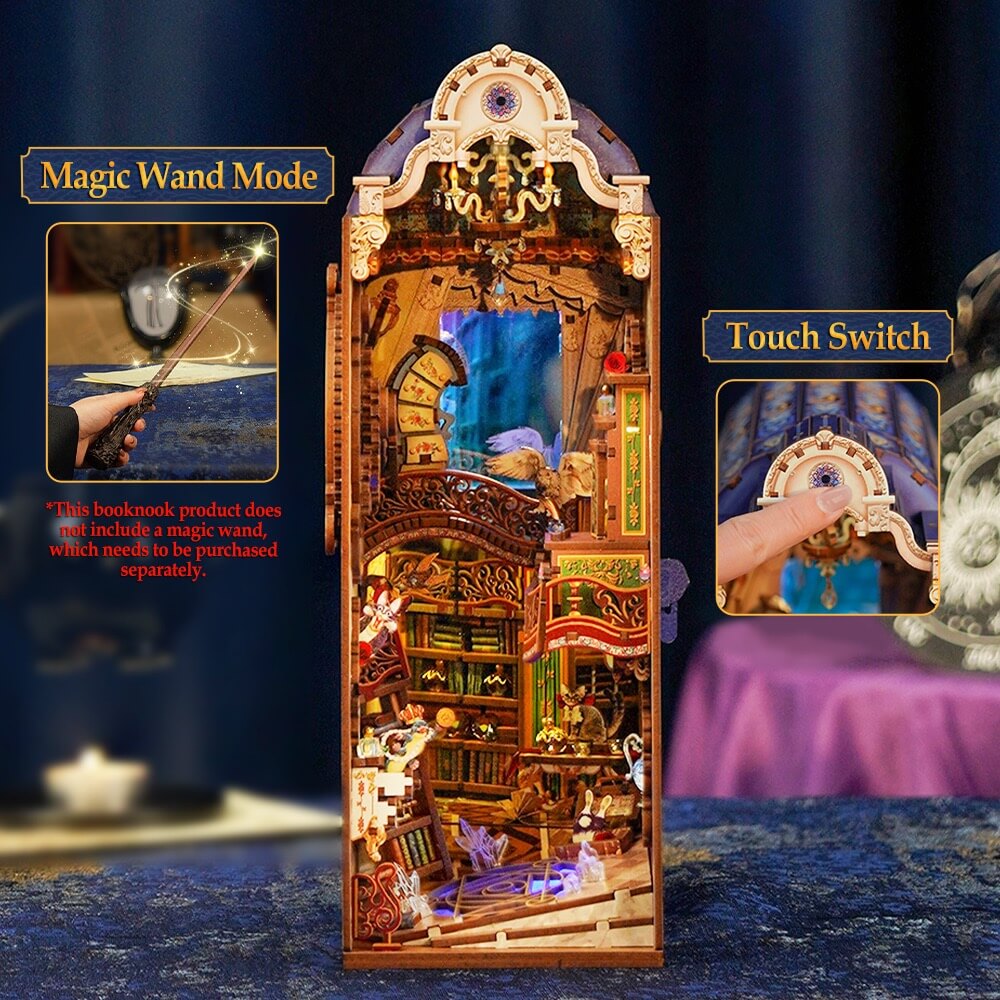 Magical Library DIY Book Nook 521pcs - Tonecheer