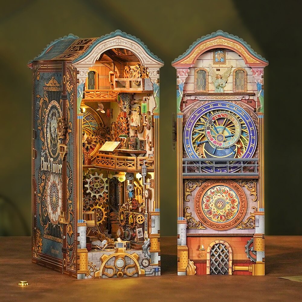 Clock Tower DIY Book Nook Kit - Tonecheer