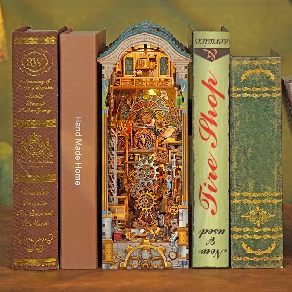 Clock Tower DIY Book Nook Kit - Tonecheer