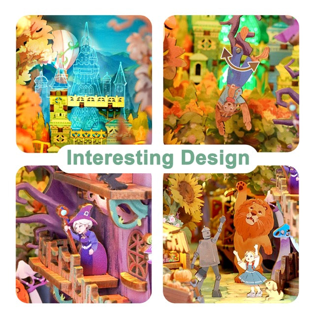 Dorothys Journey DIY Book Nook Kit - Tonecheer