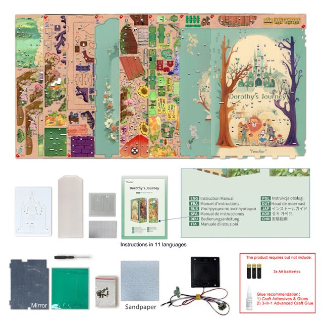 Dorothys Journey DIY Book Nook Kit - Tonecheer