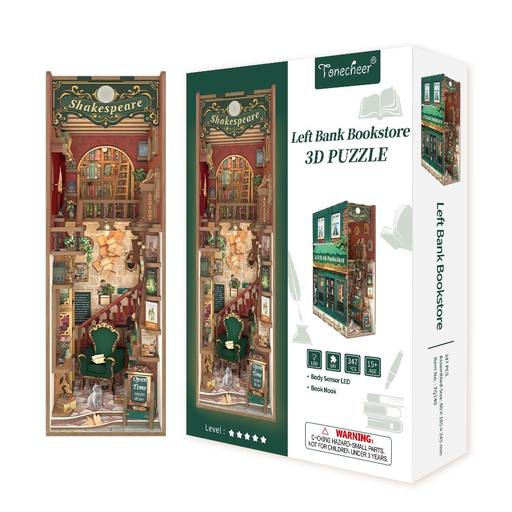 Left Bank DIY Book Nook Kit - Tonecheer