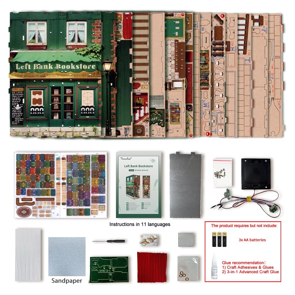 Left Bank DIY Book Nook Kit - Tonecheer