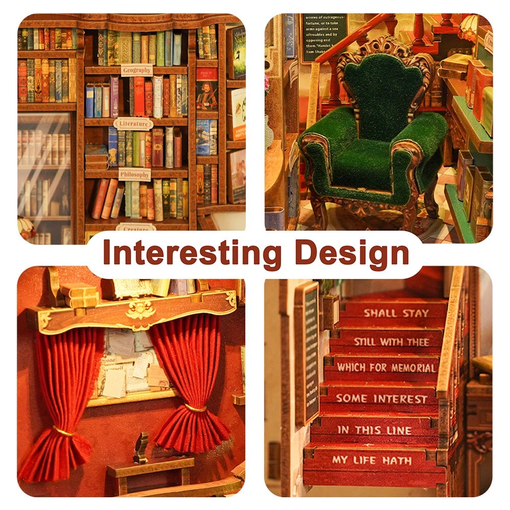 Left Bank DIY Book Nook Kit - Tonecheer
