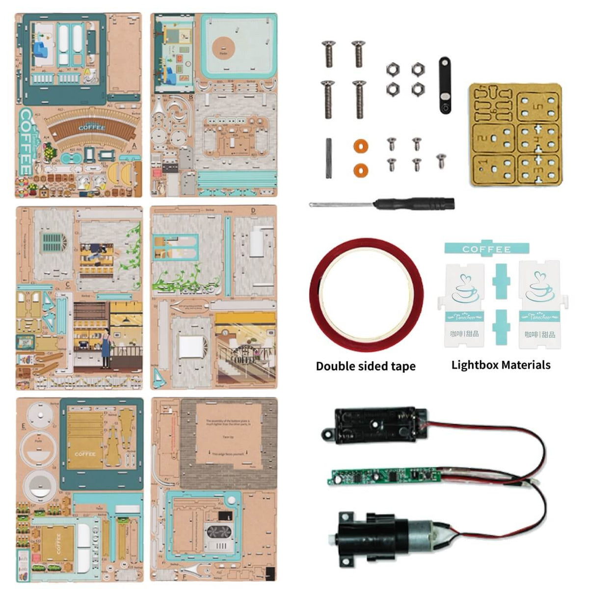 Cape Coffee Shop DIY 3D Puzzle - Tonecheer