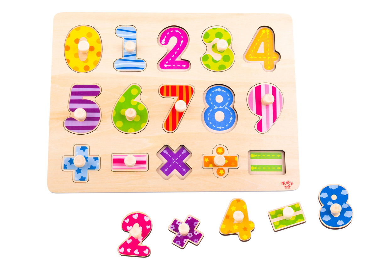 Numbers Peg Puzzle - Tooky Toy