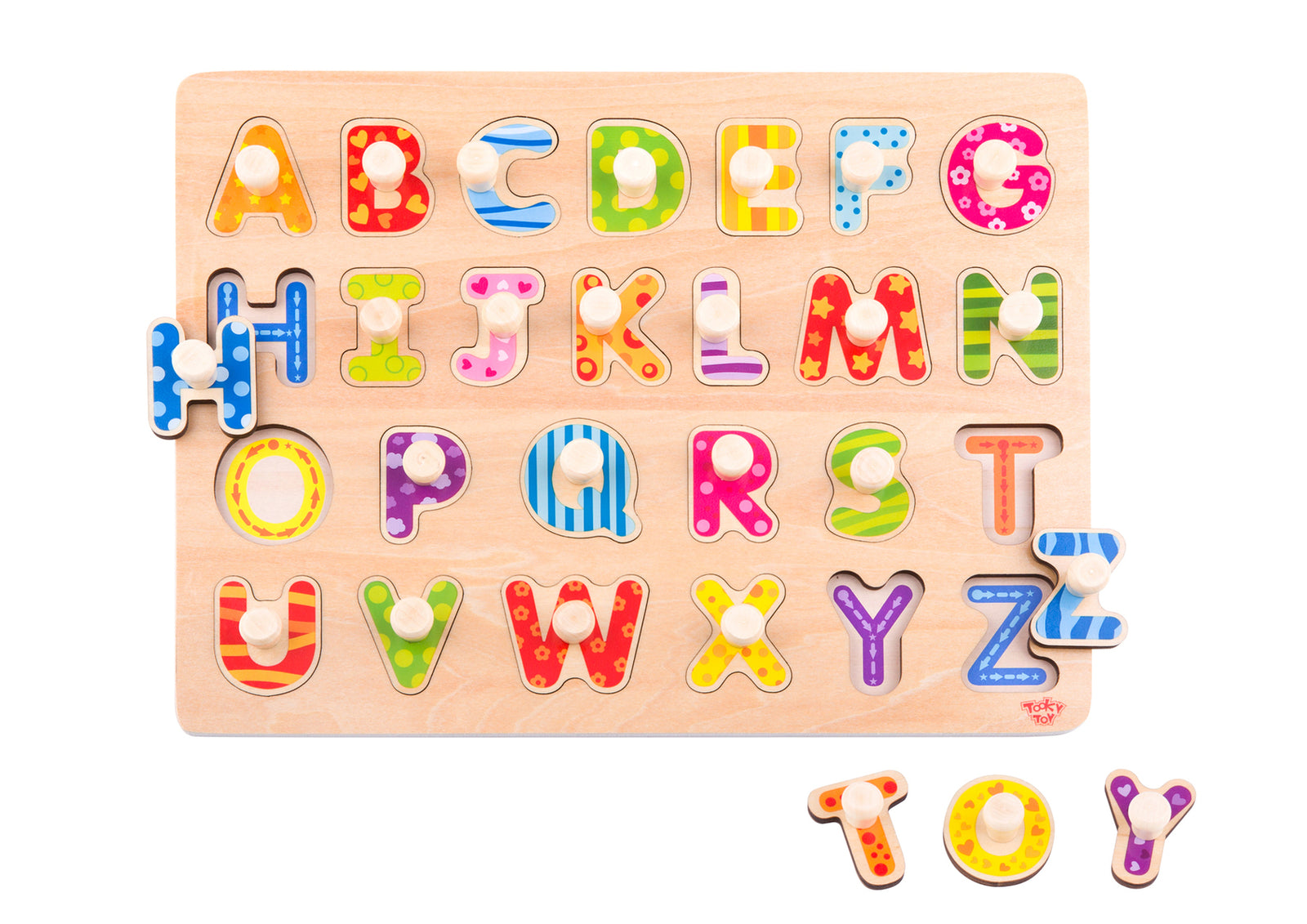 Alphabet Peg Puzzle - Tooky Toy