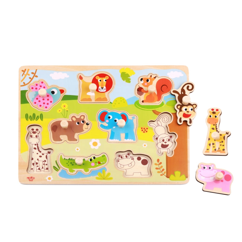 Animal Peg Puzzle - Tooky Toy