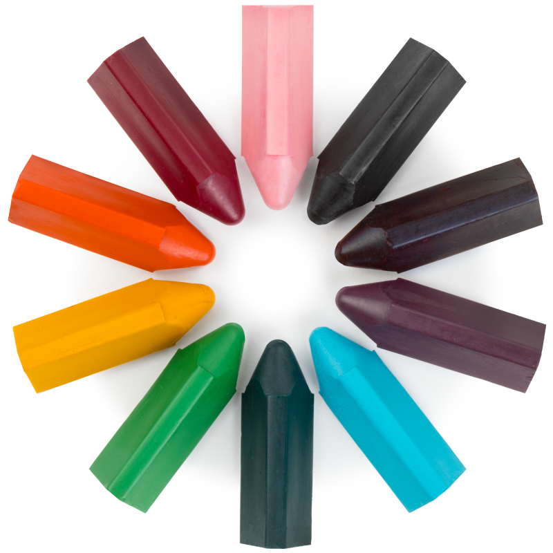 Triangles 10 Pack Beeswax Crayons - Honeysticks