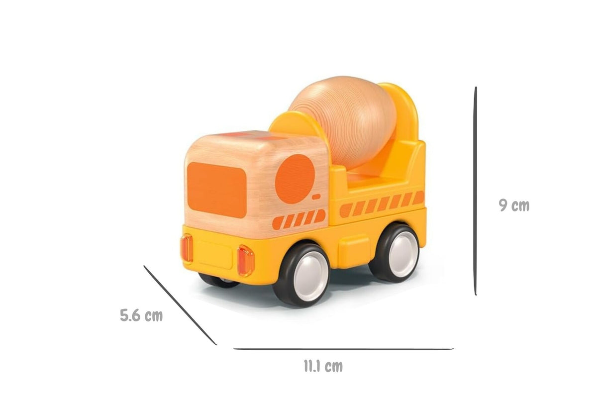 Wooden Friction Concrete Mixer Light and Sound - Wanborns