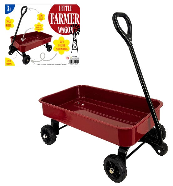 Red Metal Farmers Wagon