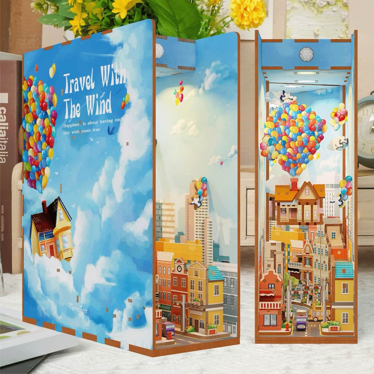 Travel with the Wind DIY Book Nook Kit - Tonecheer