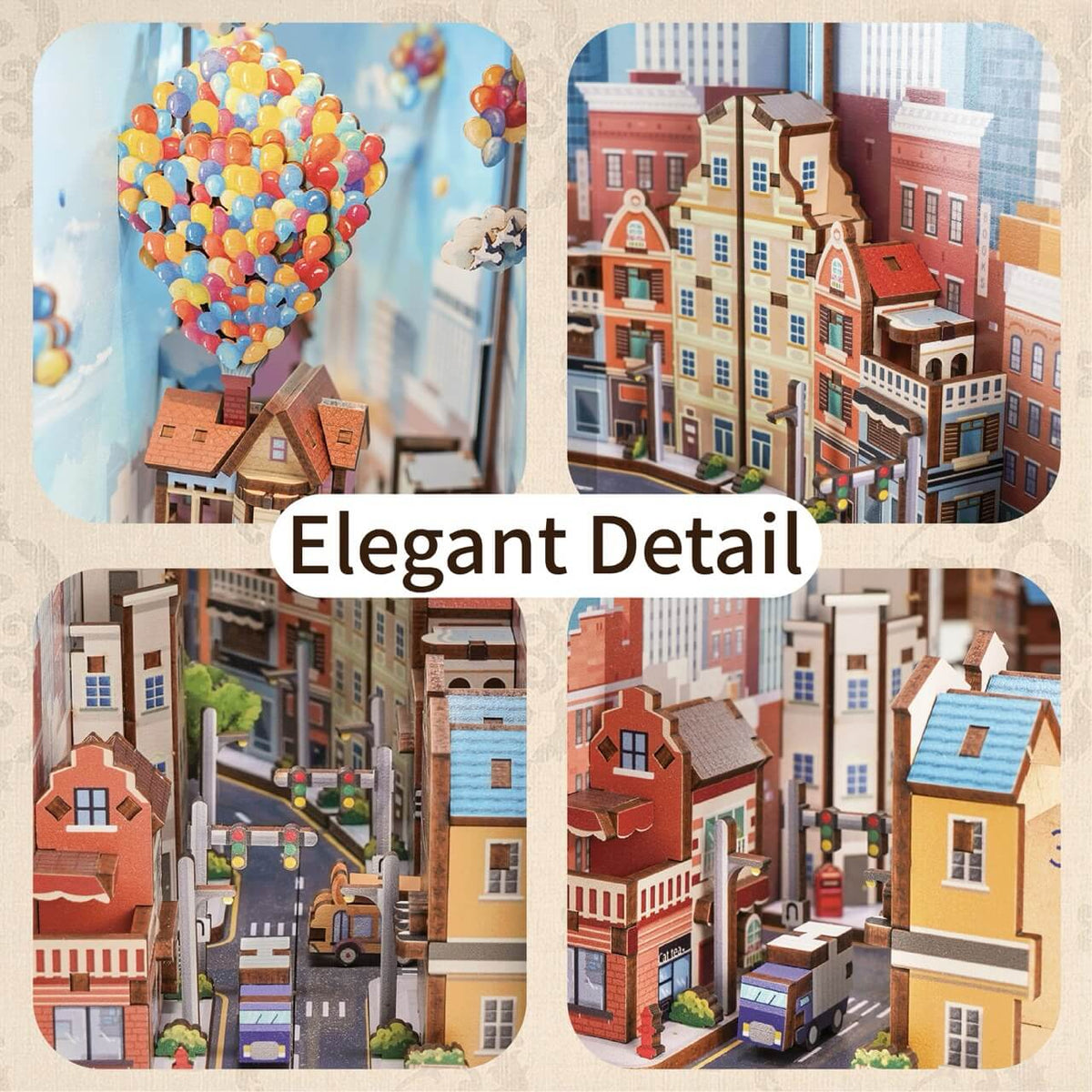 Travel with the Wind DIY Book Nook Kit - Tonecheer