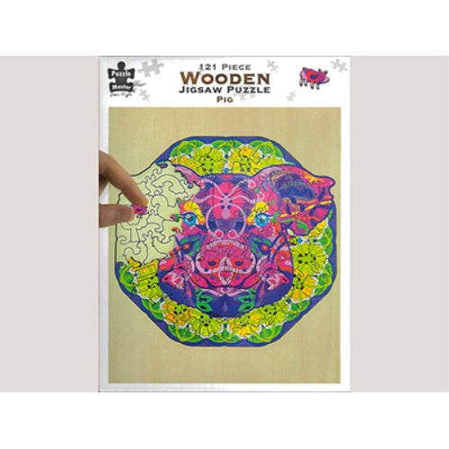 Pig Wooden Jigsaw Puzzle 121pc
