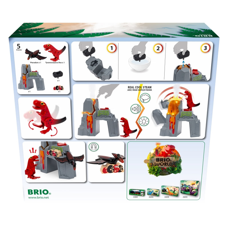 Dinosaur Erupting Volcano 5 pcs - Brio