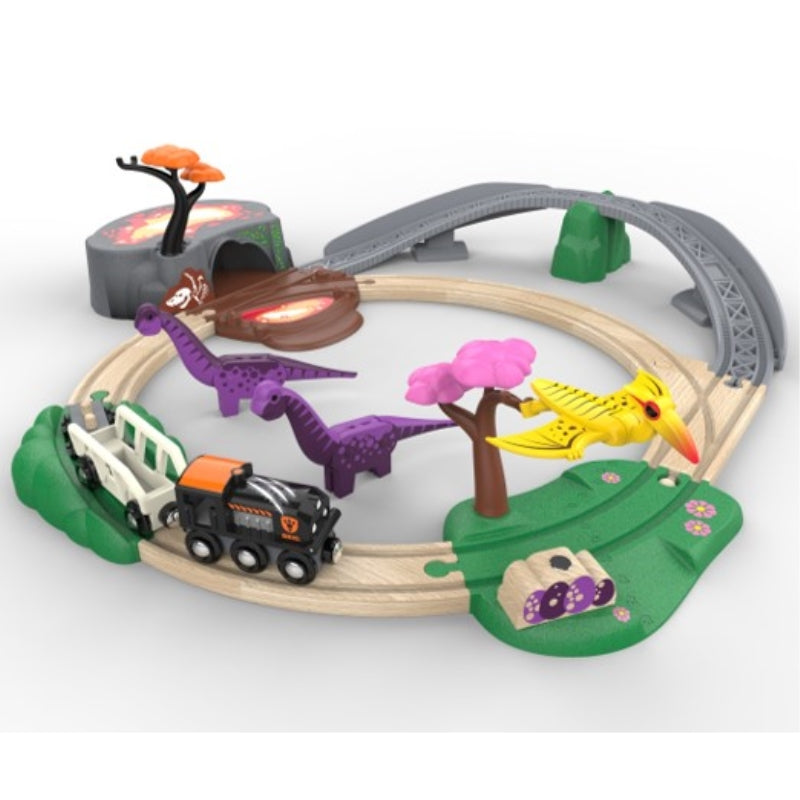 Adventure Train Set Dinosaur Adventure Train Set 21 pcs - Brio