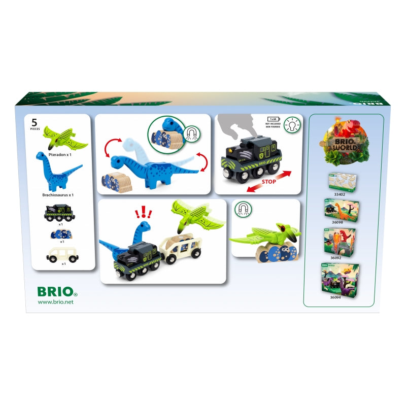 Dinosaur Battery Train 5pc - Brio