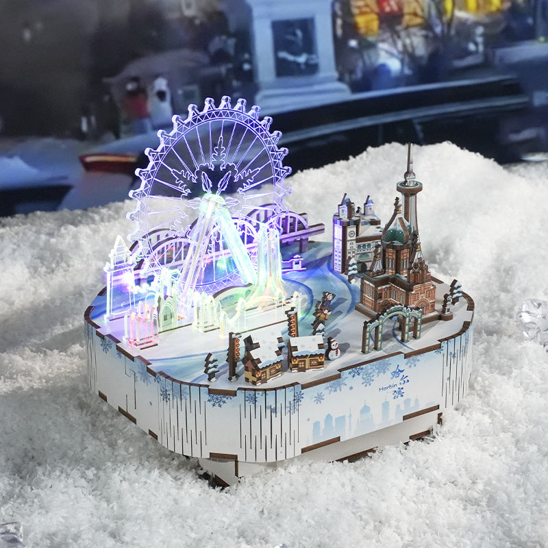Snow World DIY Music Box 170pcs - Tonecheer