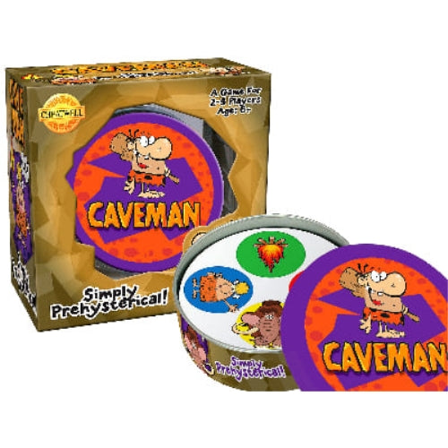Cave Man Card Game in tin