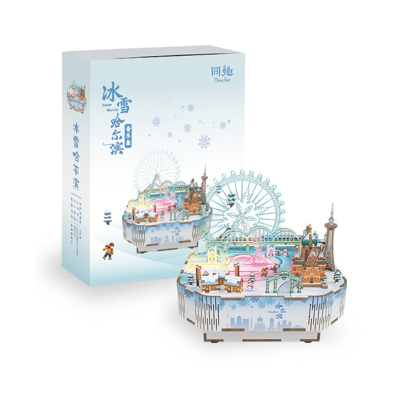 Snow World DIY Music Box 170pcs - Tonecheer