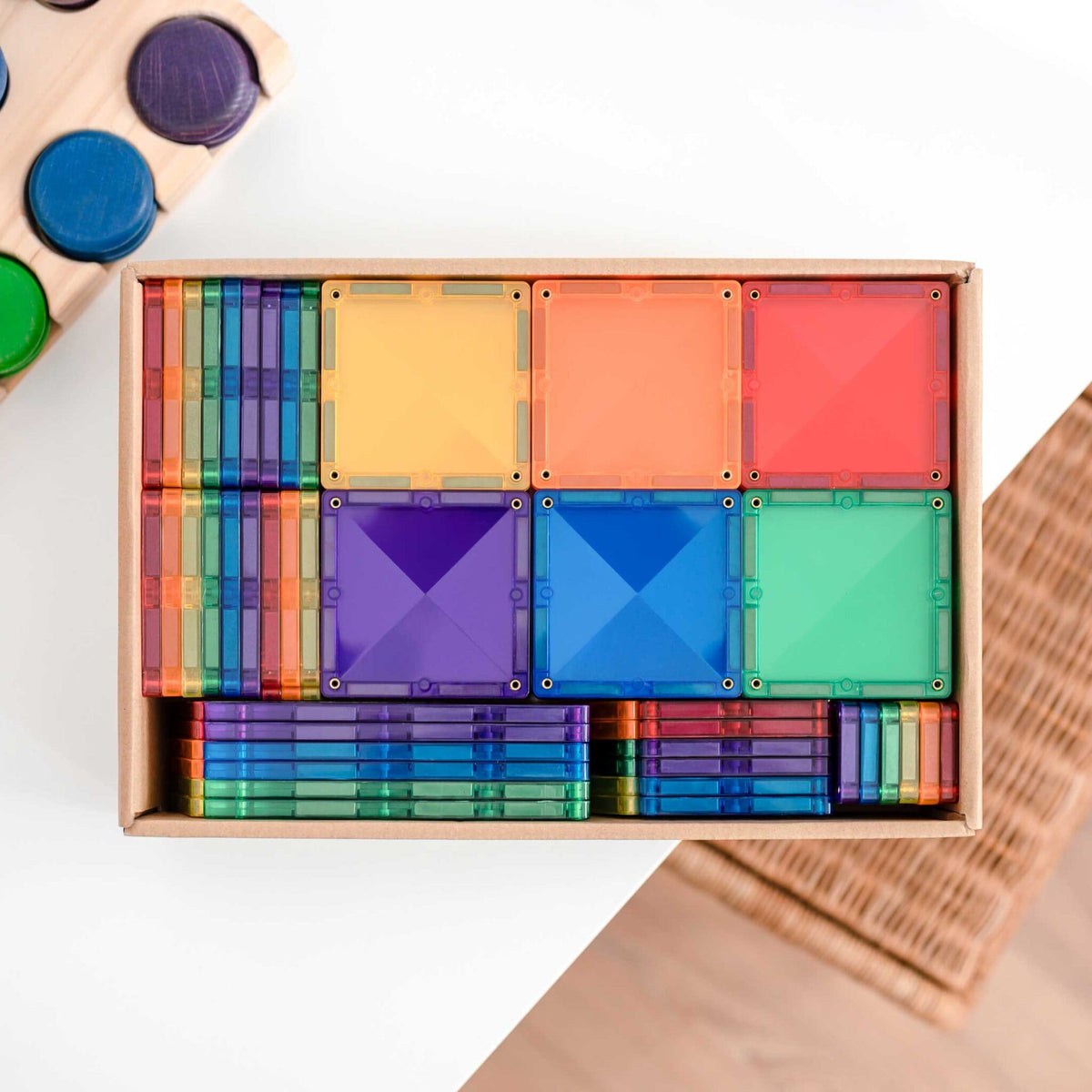 Creative Pack 102pc Magnetic Tiles - Connetix
