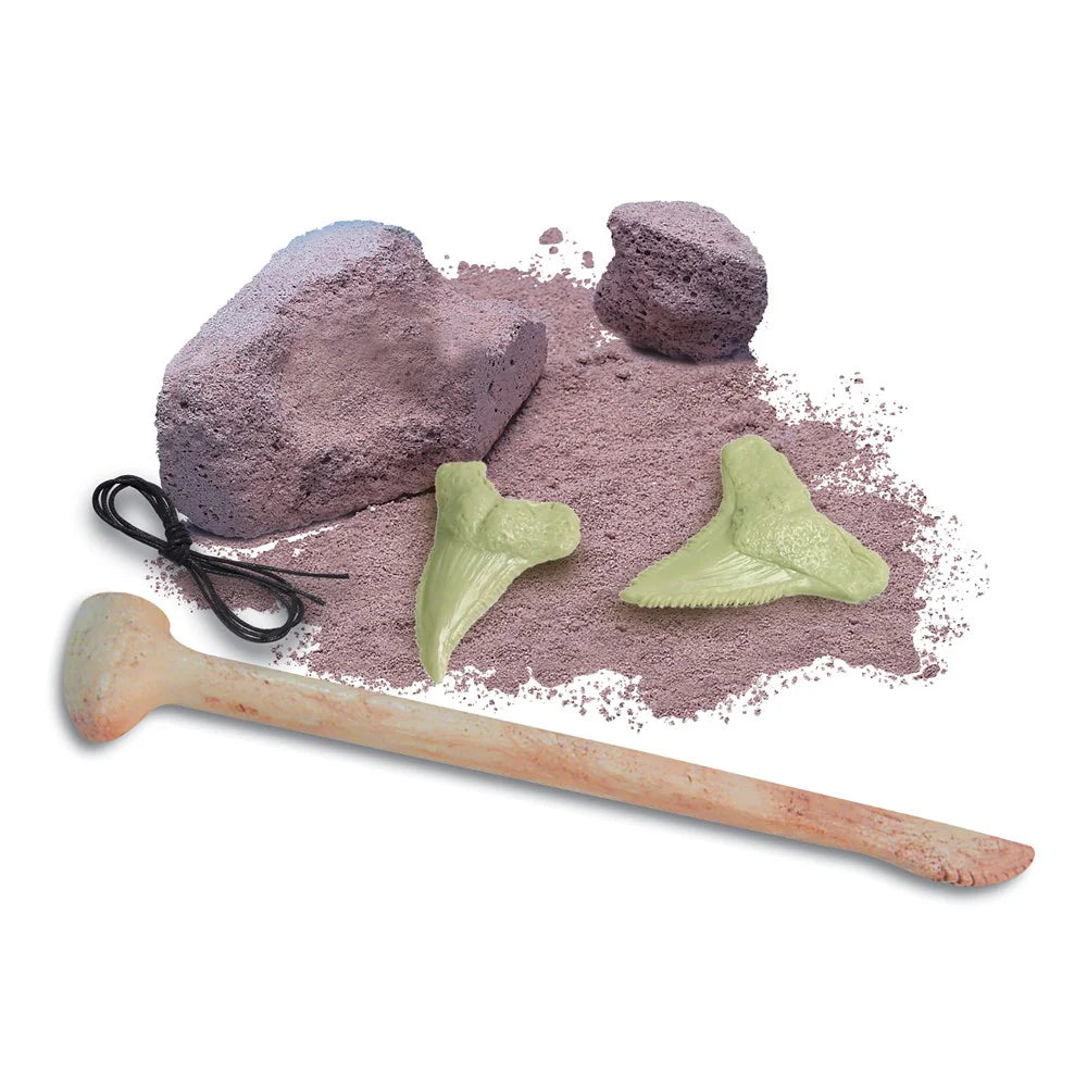 Shark Tooth Fossil Dig Glow Kit - Kidzlabs