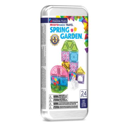Micro Mags Travel Set Spring Garden 24pc - Magna-Tiles