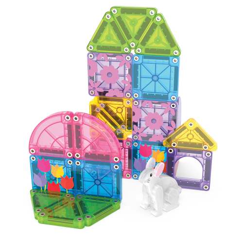 Micro Mags Travel Set Spring Garden 24pc - Magna-Tiles