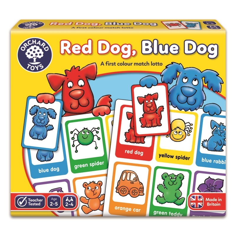 Red Dog Blue Dog Lotto - Orchard Toys