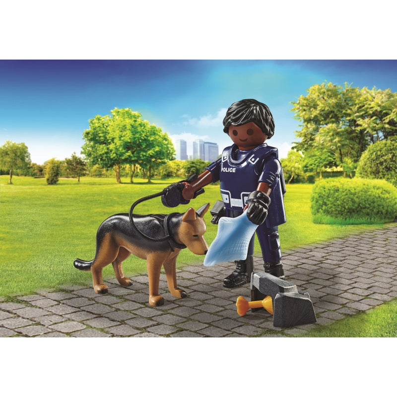 Policeman with Sniffer Dog - Playmobil