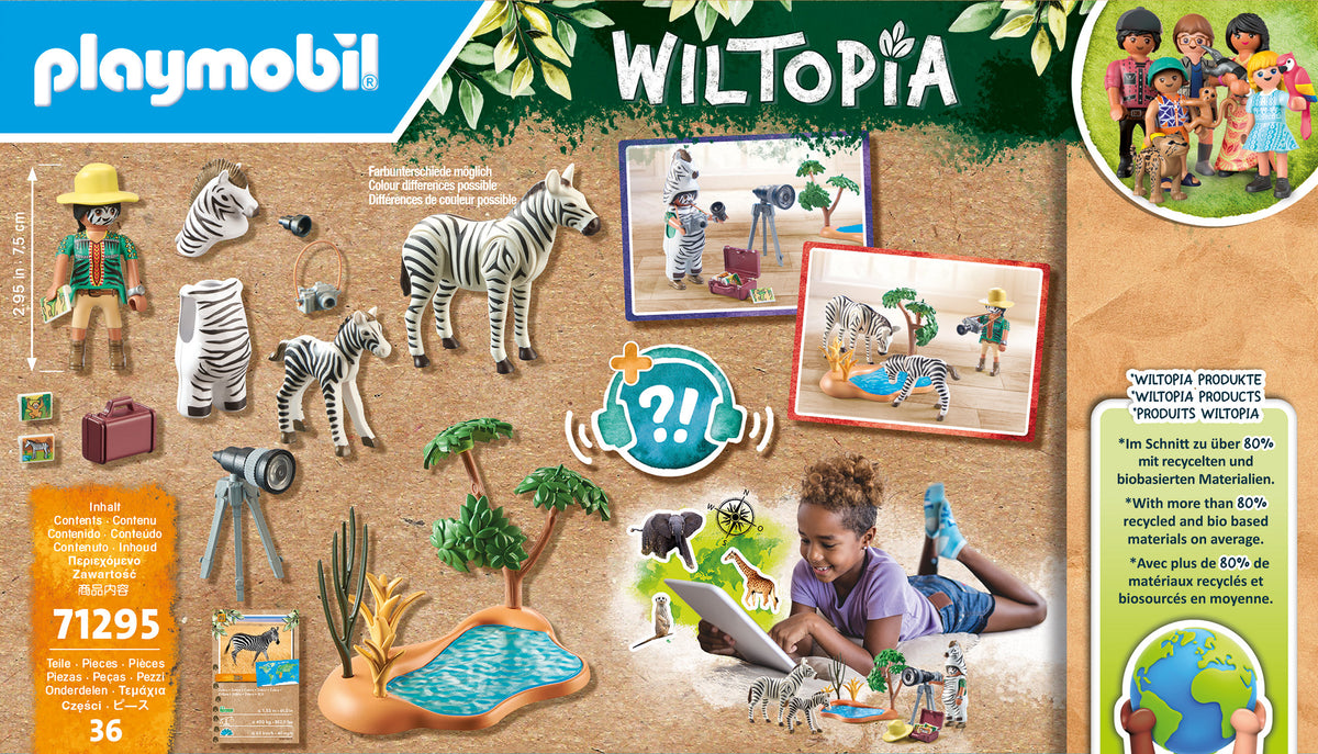 Photographer with Zebras Wiltopia - Playmobil