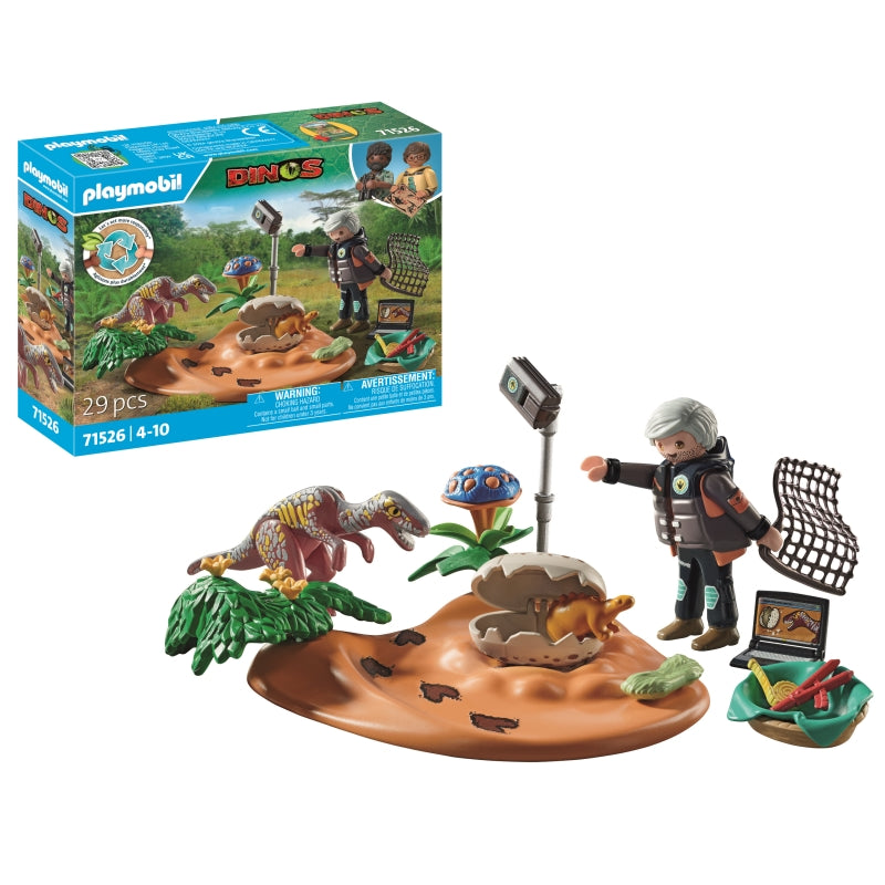Stegosaurus Nest with Egg Thief - Playmobil