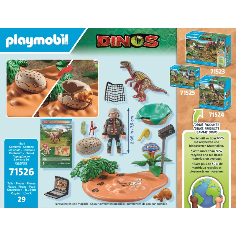 Stegosaurus Nest with Egg Thief - Playmobil