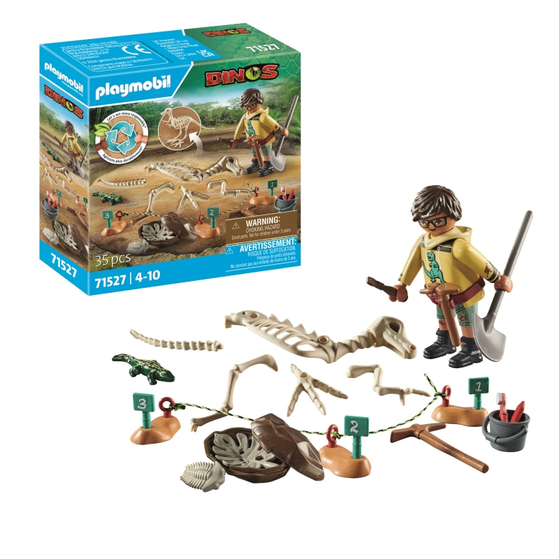 Archaeological Dig with Dino Skeleton - Playmobil
