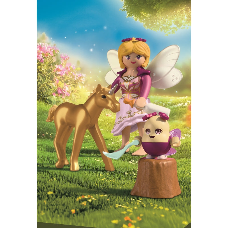 Golden Unicorn Foal with Fairy - Playmobil