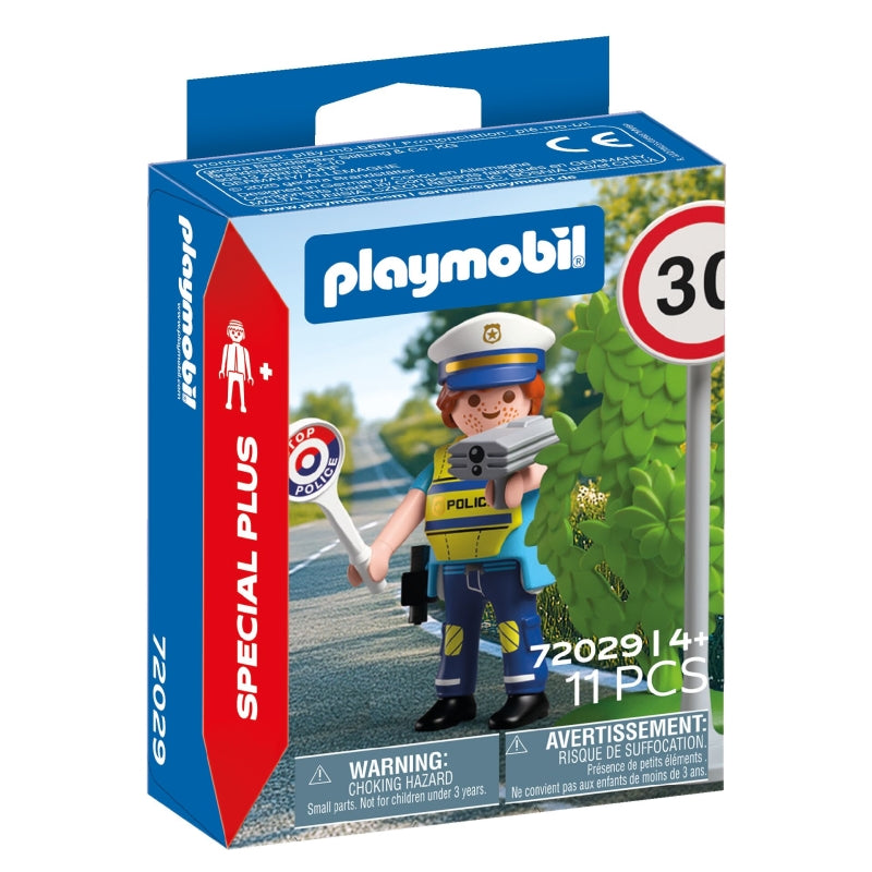 Police Officer with Speed Detector - Playmobil