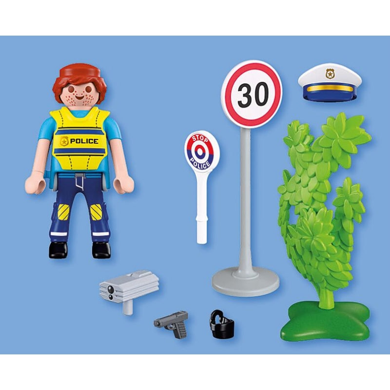 Police Officer with Speed Detector - Playmobil