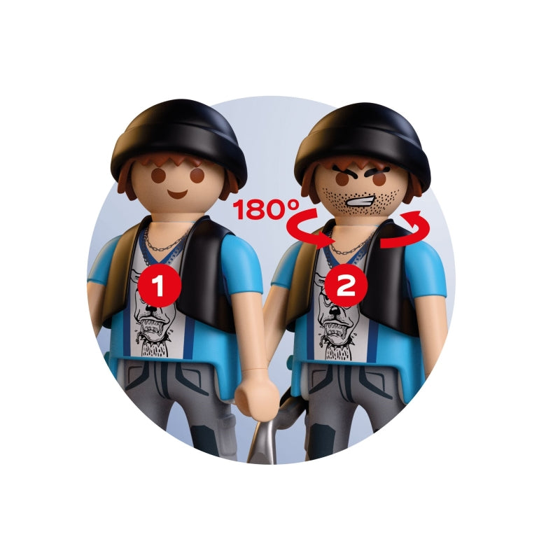 Police Motorcycle Chase - Playmobil