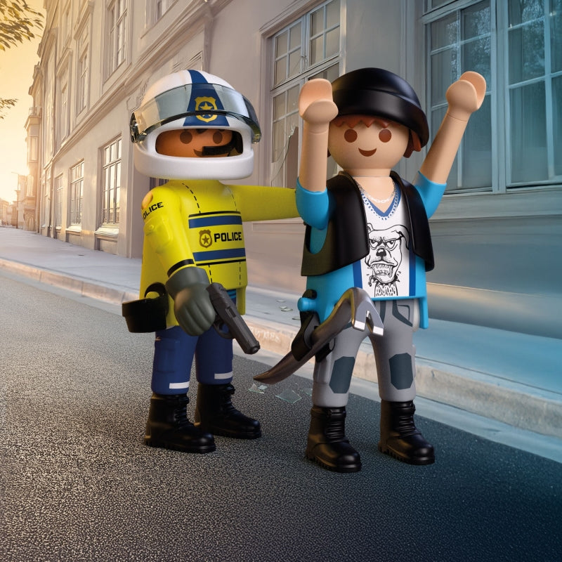 Police Motorcycle Chase - Playmobil