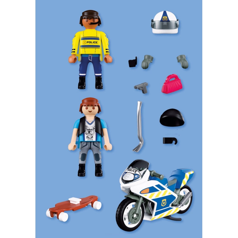 Police Motorcycle Chase - Playmobil