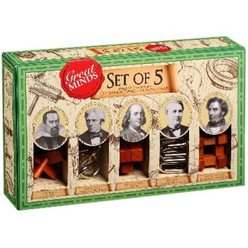 Great Minds Men Puzzles Set of 5