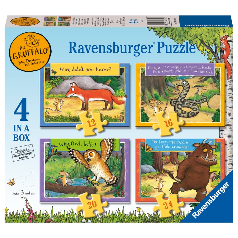 Gruffalo 4 in a Box 12/16/20/24 puzzle - Ravensburger