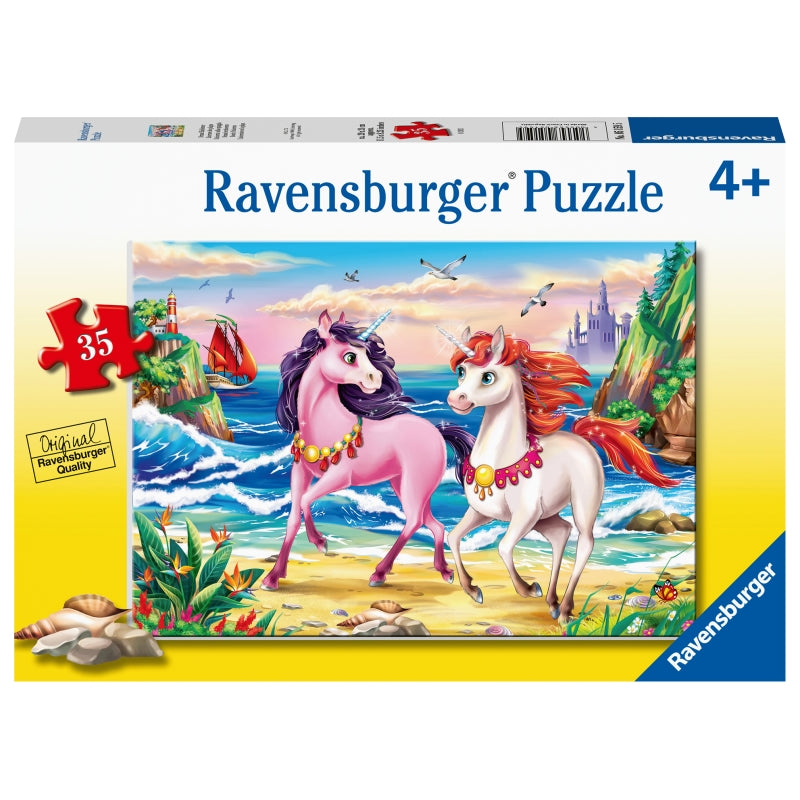 Beach Unicorns Puzzle 35pc - Ravensburger