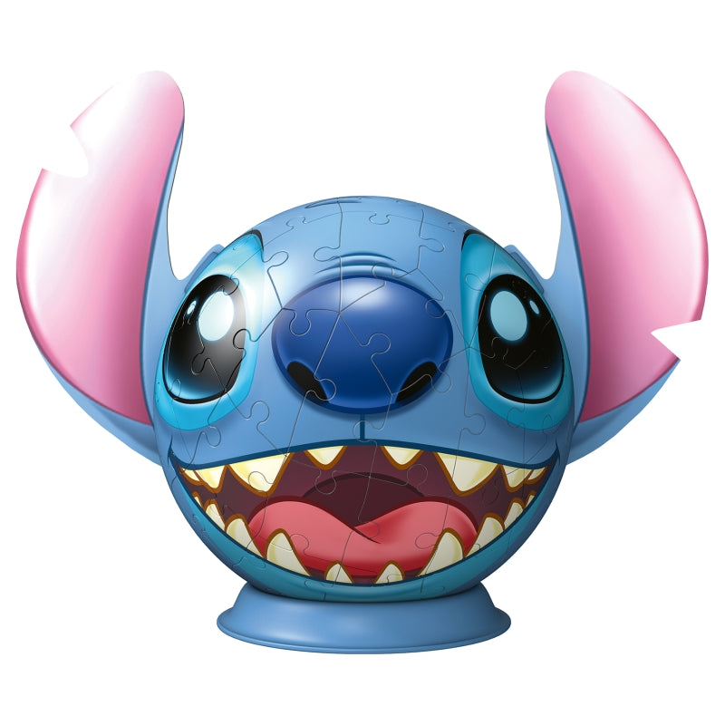 3D Puzzleball Stitch with Ears 72pc Puzzle - Ravensburger