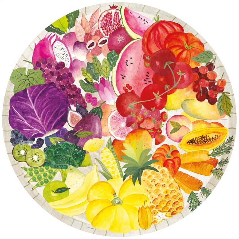 Circle of Colours Fruits and Vegetables 500pc Puzzle - Ravensburger