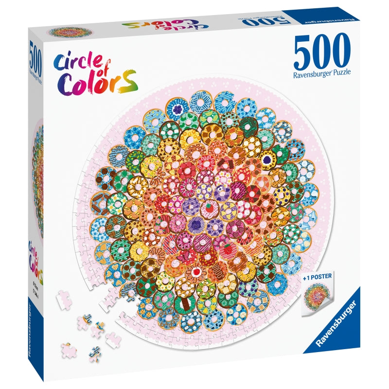 Circle of Colours Donuts 500pc Puzzle - Ravensburger