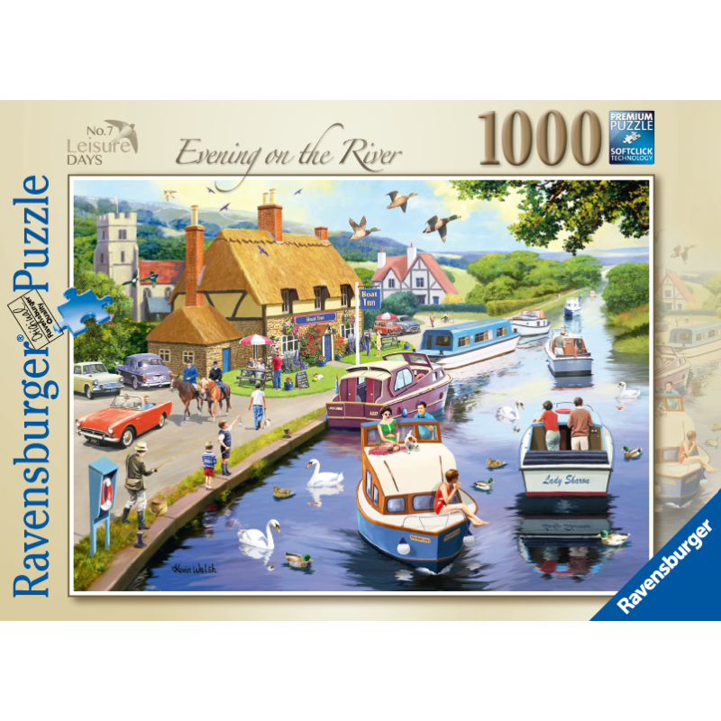 Leisure Day No 7 Evening on the River 1000pc Puzzle - Ravensburger
