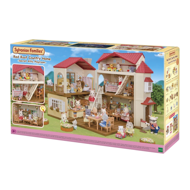 Red Roof Country Home with Attic - Sylvanian Families