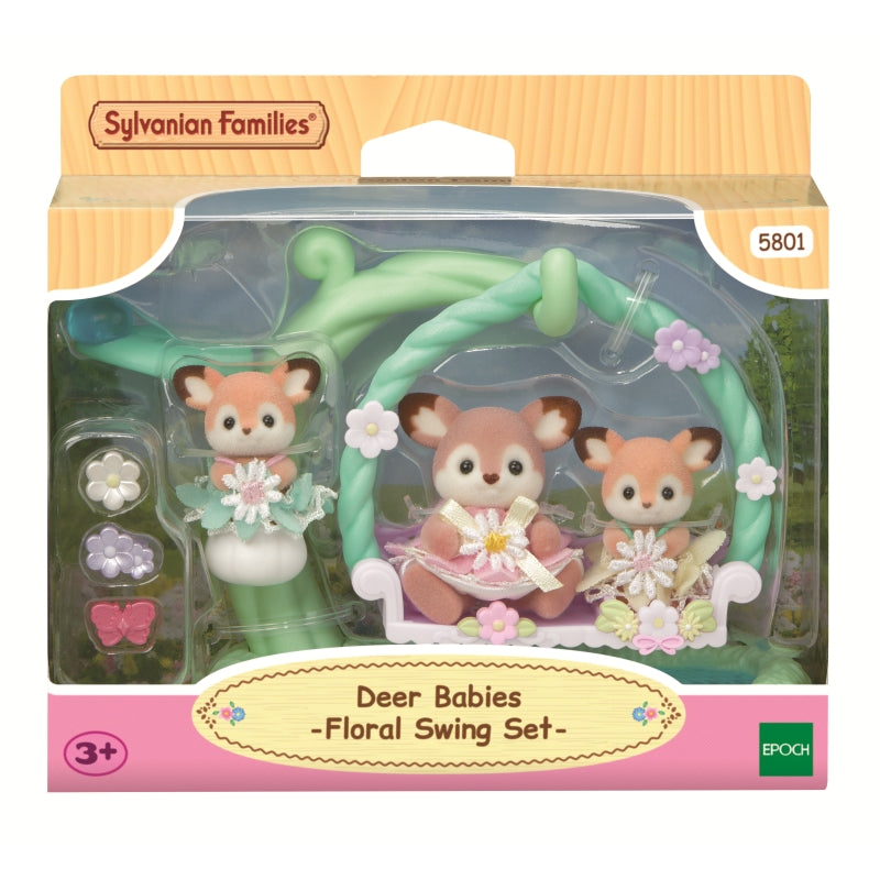 Deer Babies Floral Swing Set - Sylvanian Families